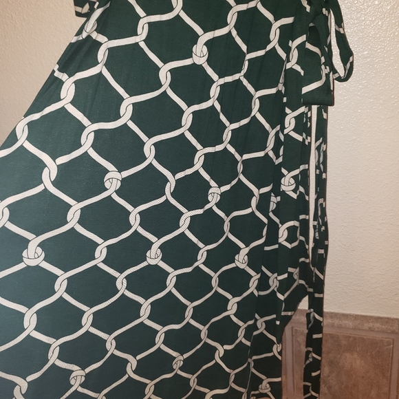 Banana Republic Dark Green Wrap Dress - Picture 4 of 8